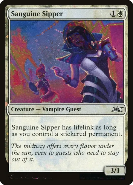 Sanguine Sipper, Magic card UNF 312 — Unfinity set