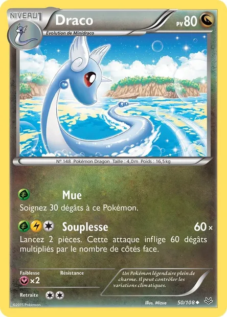 Draco, carte Pokémon ROS 50 — extension Ciel Rugissant