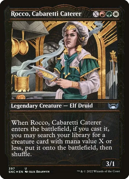 Rocco, Cabaretti Caterer, Magic card SNC 397 — Streets of New Capenna set
