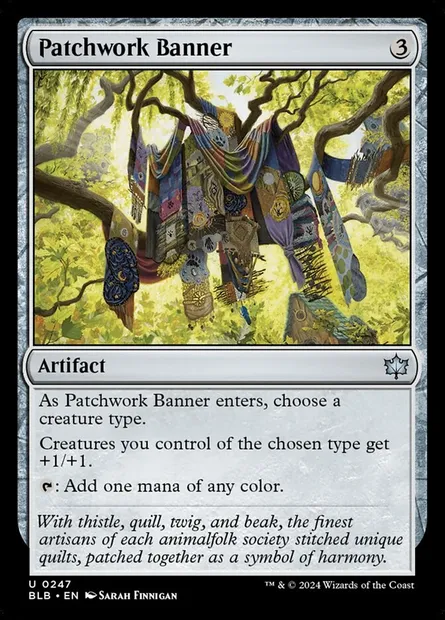 Patchwork Banner, Magic card BLB 247 — Bloomburrow set