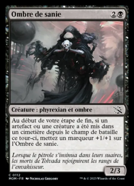 Ombre de sanie, carte Magic MOM 112 — extension L'invasion des machines