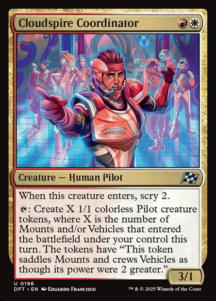 Cloudspire Coordinator, Magic card DFT 196 — Aetherdrift set