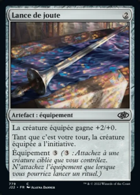 Lance de joute, carte Magic J22 779 — extension Jumpstart 2022