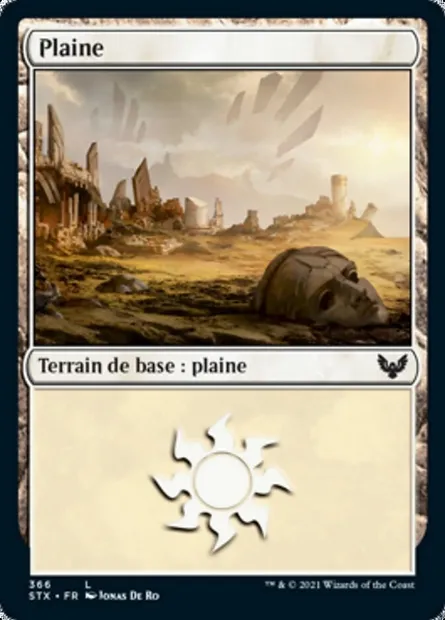 Plaine, carte Magic STX 366 — extension Strixhaven: l'Académie des Mages