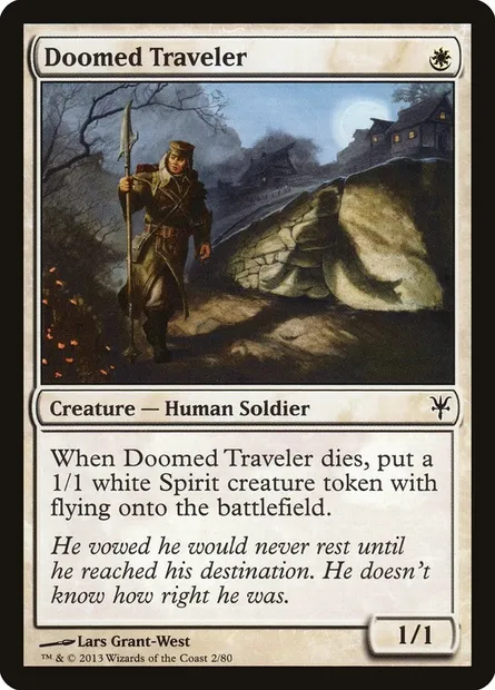 Voyageur damné, carte Magic DDK 2 — extension Duel Decks: Sorin vs. Tibalt