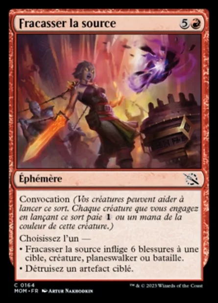 Fracasser la source, carte Magic MOM 164 — extension L'invasion des machines