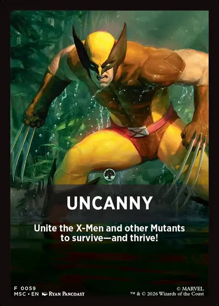 Uncanny, Magic card FMSC 59 — Marvel Super Heroes Jumpstart Front Cards set