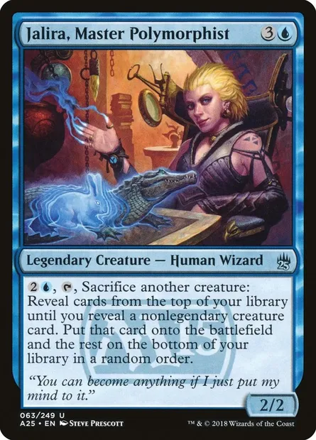 Jalira, Master Polymorphist, Magic card A25 63 — Masters 25 set
