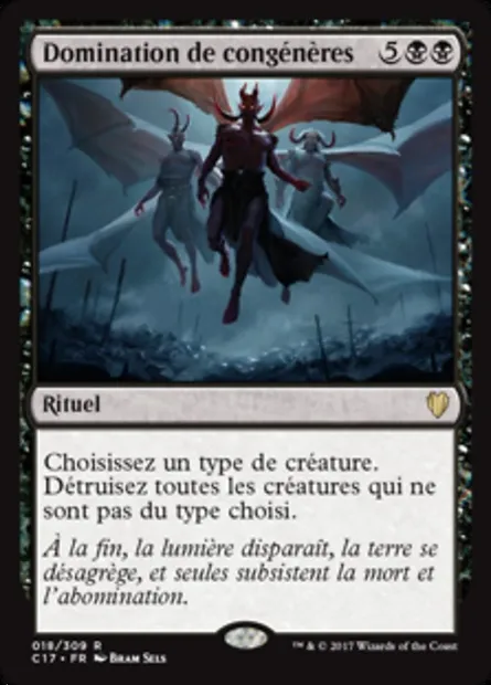 Domination de congénères, carte Magic C17 18 — extension Commander 2017