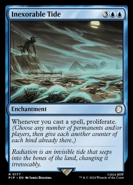 Inexorable Tide, Magic card PIP 177 — Fallout set