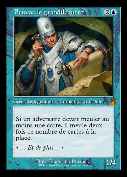 Bruvac le grandiloquent, carte Magic RVR 309 — extension Ravnica Remastered