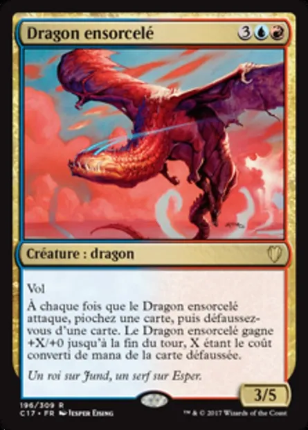 Dragon ensorcelé, carte Magic C17 196 — extension Commander 2017