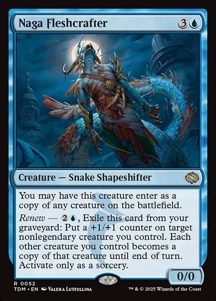Naga Fleshcrafter, Magic card TDM 52 — Tarkir: Dragonstorm set