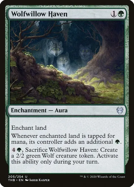Wolfwillow Haven, Magic card THB 205 — Theros Beyond Death set