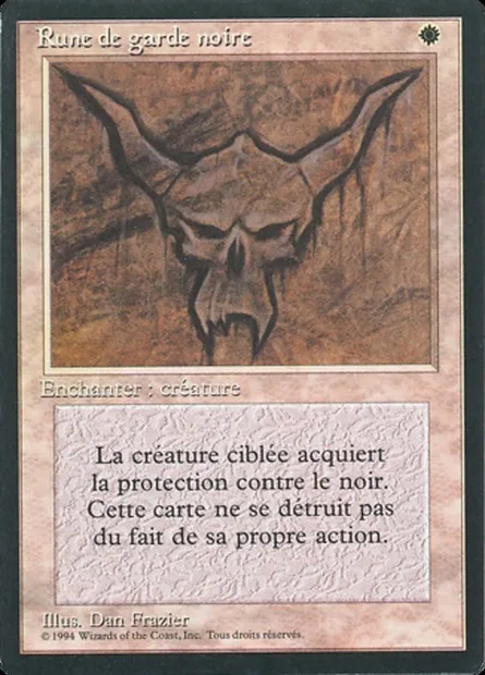 Black Ward, Magic card FBB 5 — Foreign Black Border set