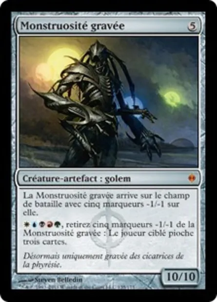Monstruosité gravée, carte Magic NPH 135 — extension La Nouvelle Phyrexia