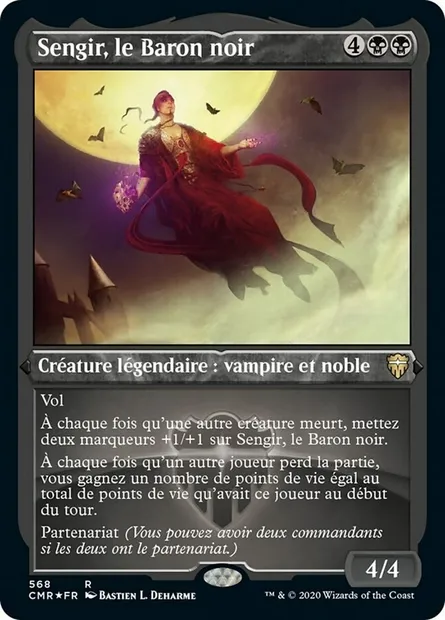 Sengir, le Baron noir, carte Magic CMR 568 — extension Commander Legends