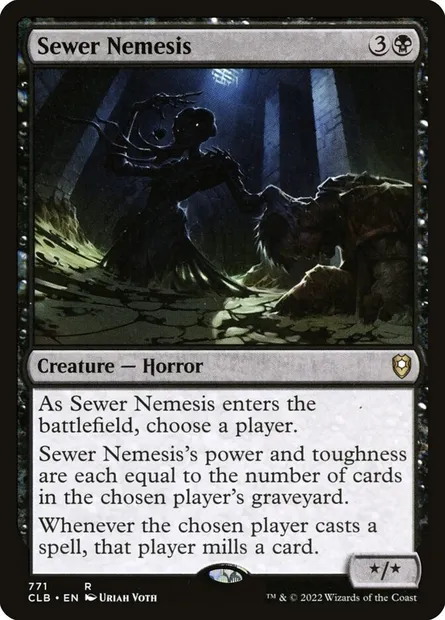 Sewer Nemesis, Magic card CLB 771 — Commander Legends: Battle for Baldur's Gate set