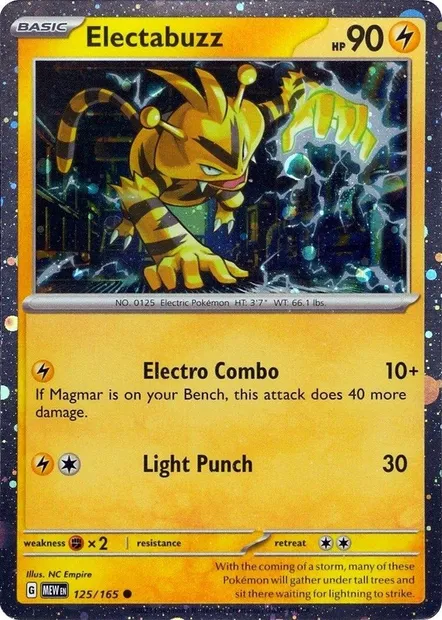 Élektek, carte Pokémon TDX 125-2 — extension Theme Deck & Blisters Exclusives