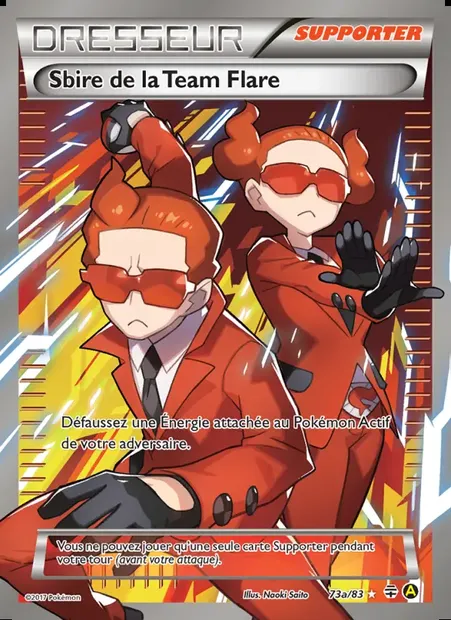 Sbire de la Team Flare, carte Pokémon GEN 73a — extension Générations