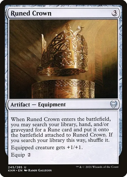 Runed Crown, Magic card KHM 245 — Kaldheim set