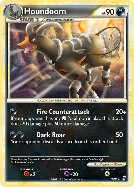 Houndoom, Pokémon card CL 10 — Call of Legends set