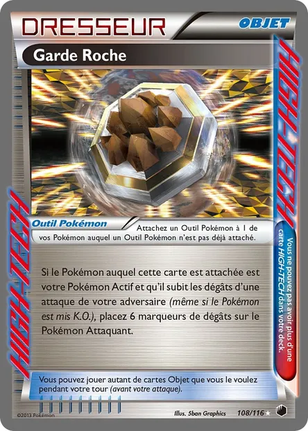 Garde Roche, carte Pokémon PLF 108 — extension Glaciation Plasma