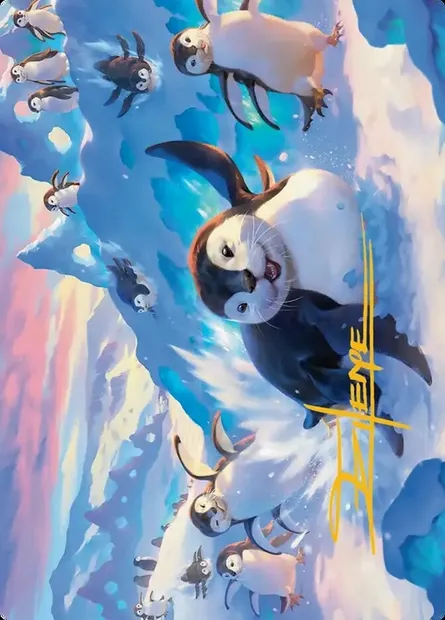 Otter-Penguin // Otter-Penguin, carte Magic ATLA 4 — extension Avatar: the Last Airbender Art Series