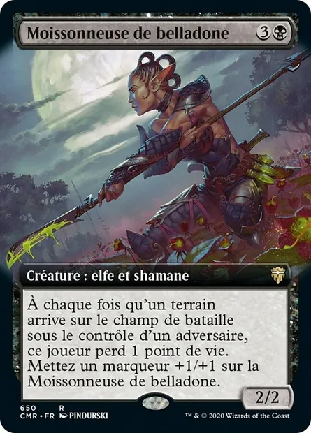 Moissonneuse de belladone, carte Magic CMR 650 — extension Commander Legends