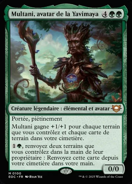 Multani, avatar de la Yavimaya, carte Magic EOC 100 — extension Edge of Eternities Commander