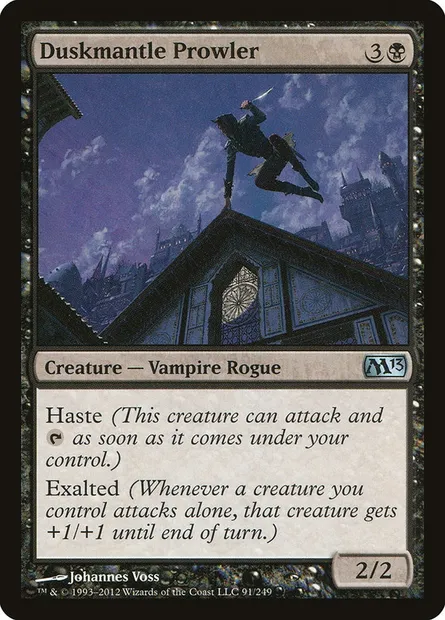 Duskmantle Prowler, Magic card M13 91 — Magic 2013 set
