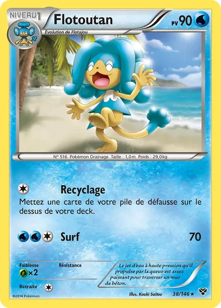 Flotoutan, carte Pokémon XY 38 — extension XY