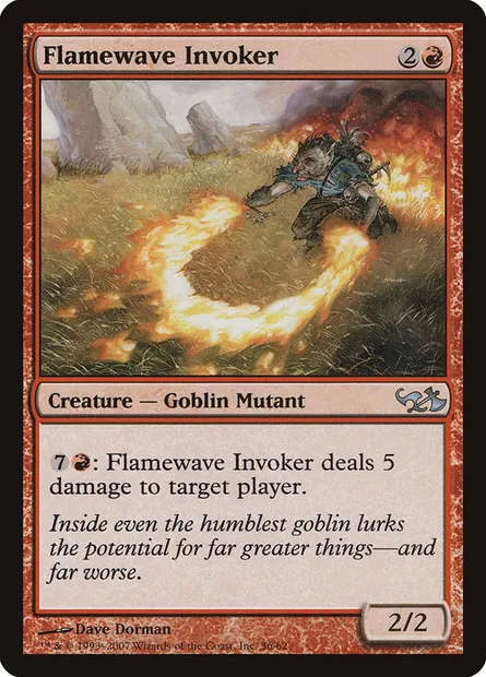 Flamewave Invoker, Magic card DD1 36 — Duel Decks: Elves vs. Goblins set