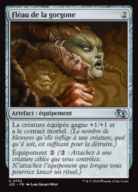 Fléau de la gorgone, carte Magic J25 752 — extension Foundations Jumpstart