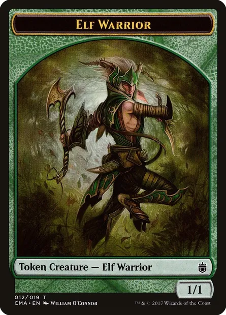 Elf Warrior, carte Magic TCMA 12 — extension Commander Anthology Tokens