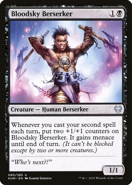 Bloodsky Berserker, Magic card KHM 80 — Kaldheim set