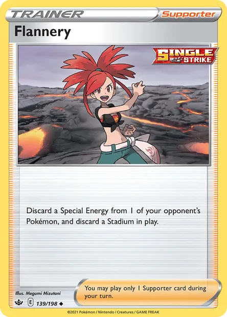 Flannery, Pokémon card CRE 139 — Chilling Reign set