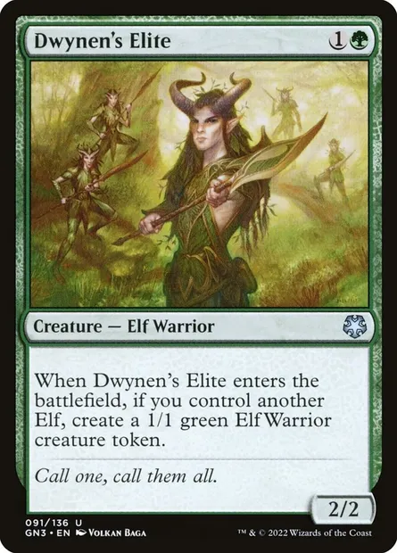 Dwynen's Elite, Magic card GN3 91 — Game Night: Free-for-All set