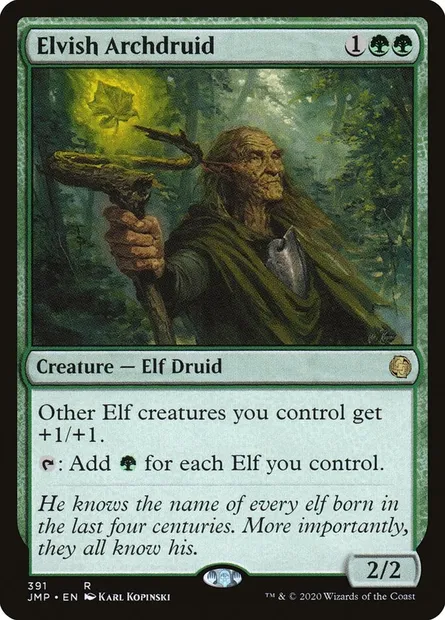 Elvish Archdruid, Magic card JMP 391 — Jumpstart set