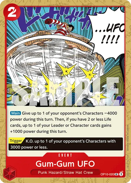 Gum-Gum UFO, One Piece card OP10-020 — ROYAL BLOOD set