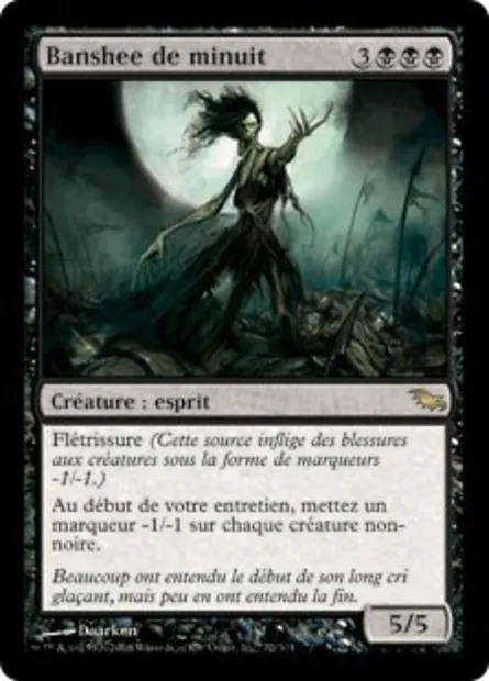 Banshee de minuit, carte Magic SHM 72 — extension Sombrelande