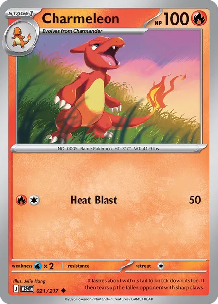 Charmeleon, Pokémon card ASC 021 — Ascended Heroes set