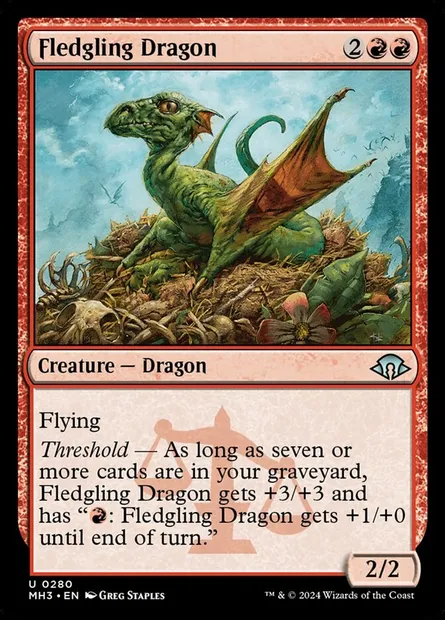Fledgling Dragon, Magic card MH3 280 — Modern Horizons 3 set