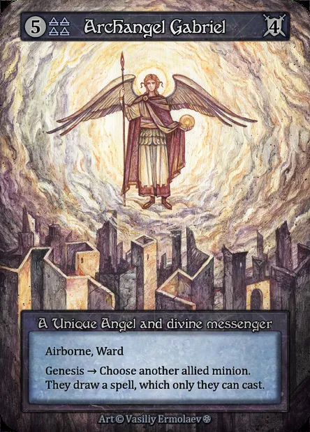 Archangel Gabriel, Sorcery card GOT 021 — Gothic set