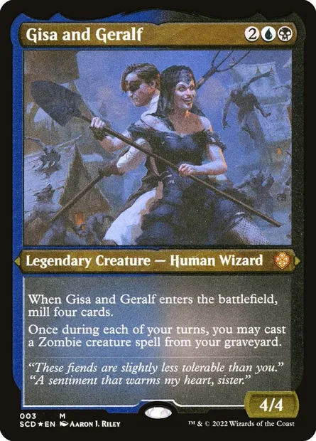 Gisa and Geralf, Magic card SCD 3 — Starter Commander Decks set