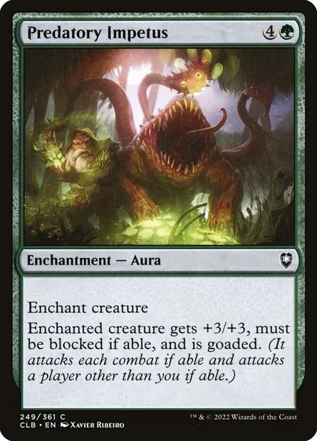 Predatory Impetus, Magic card CLB 249 — Commander Legends: Battle for Baldur's Gate set