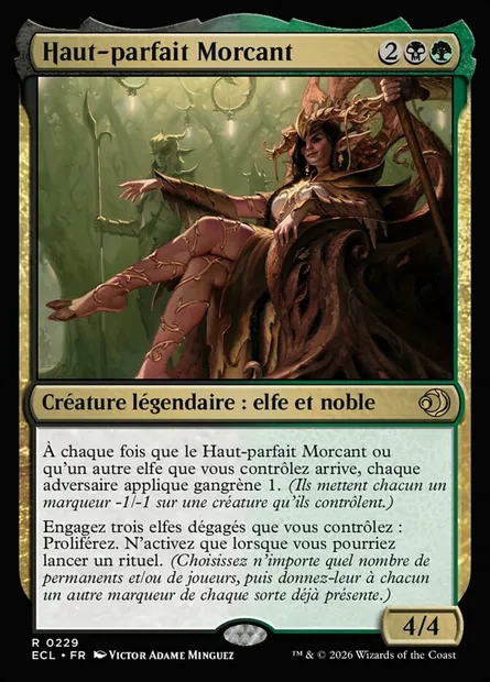 Haut-parfait Morcant, carte Magic ECL 229 — extension Lorwyn Eclipsed