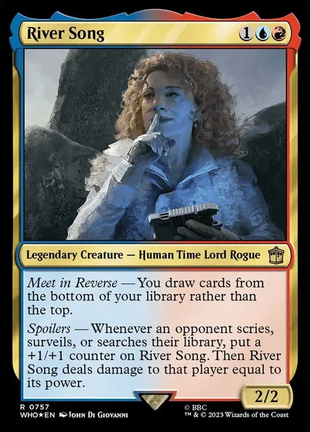 River Song, carte Magic WHO 757 — extension Doctor Who