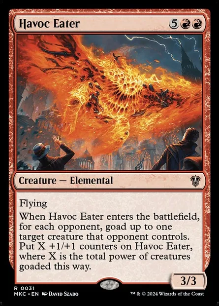 Havoc Eater, Magic card MKC 31 — Murders at Karlov Manor Commander set