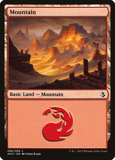 Mountain, Magic card AKH 266 — Amonkhet set